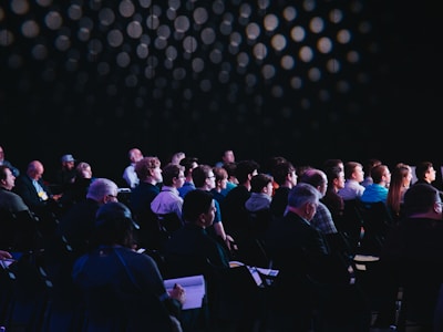 Modern workshop venue with people collaborating